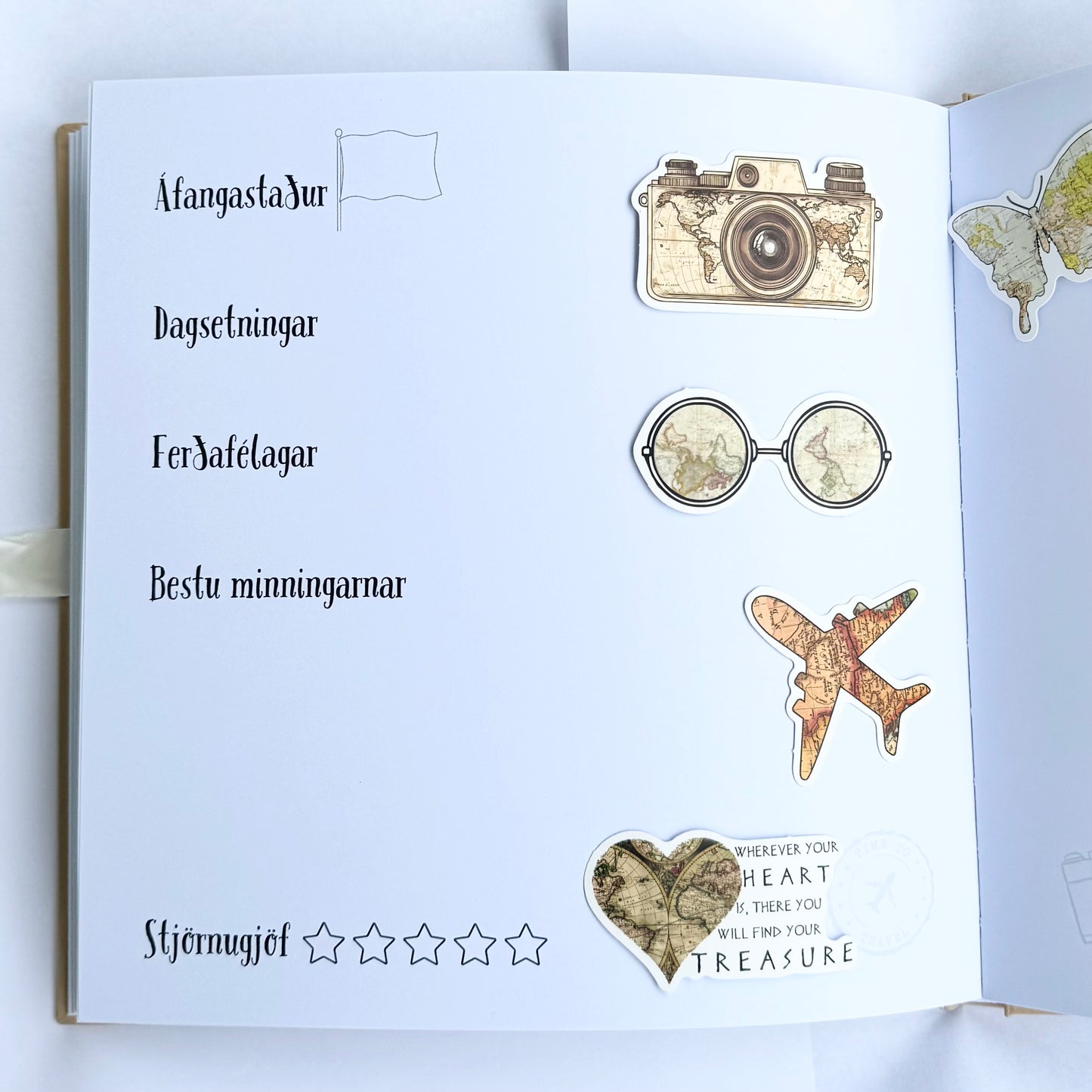 Ferða Límmiðar Retro