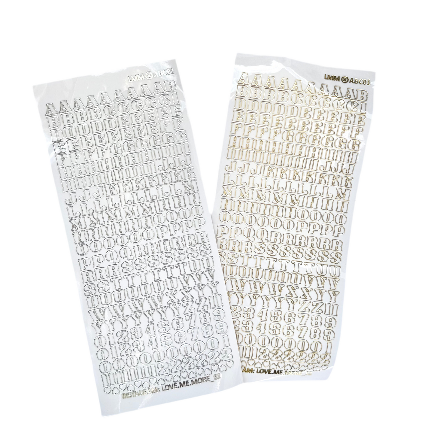 Límmiða Stafir Litlir