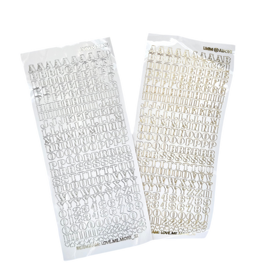 Límmiða Stafir Litlir